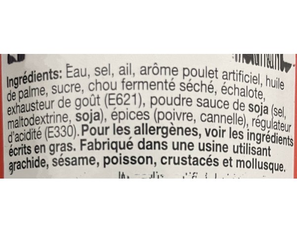 PATE INS. AROME POULET