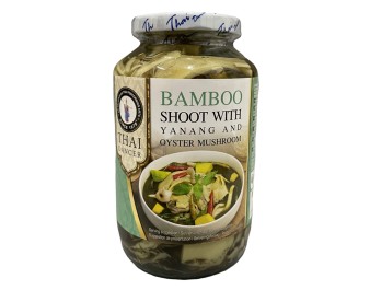 POUSSES DE BAMBOU AIGRE AVEC YANANG ET CHAMPIGNON D’HUITRE