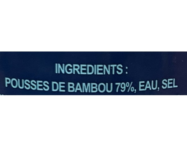 POUSSES DE BAMBOU AIGRE EN LAMELLES