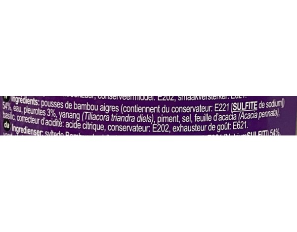 POUSSES DE BAMBOU AIGRE ET CHAMPIGNON D’HUITRE