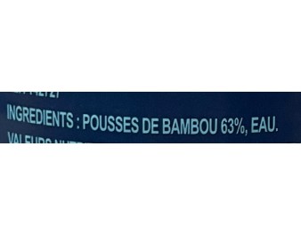 POUSSES DE BAMBOU EN DEMI AU NATUREL