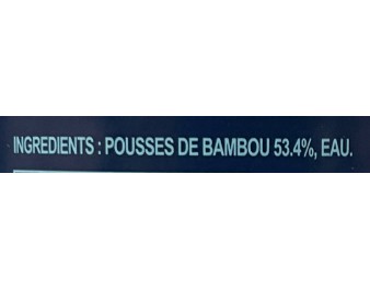 POUSSES DE BAMBOU EN FILAMENTS AU NATUREL