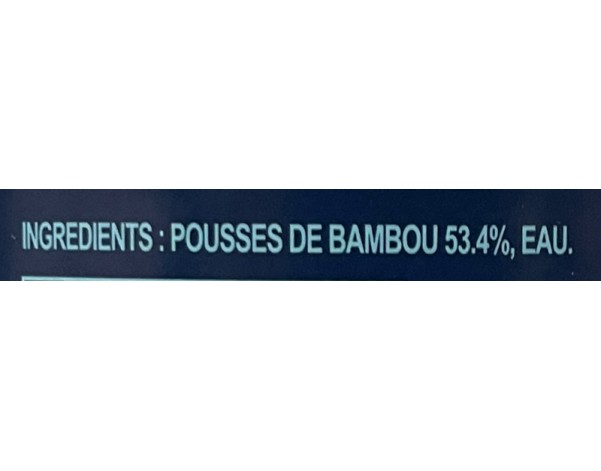 POUSSES DE BAMBOU EN FILAMENTS AU NATUREL