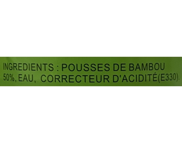 POUSSES DE BAMBOU TIP AU NATUREL