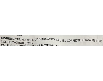 POUSSES DE BAMBOU TIP AU NATUREL