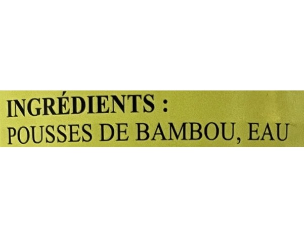 POUSSES DE BAMBOU TIP AU NATUREL
