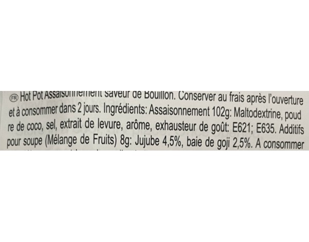 PREPARATION POUR FONDUE AU BOUILLON