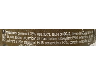 SAUCE AU POIVRE NOIR