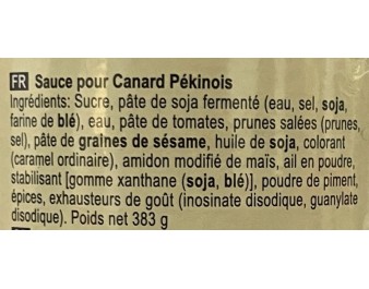 SAUCE CANARD LAQUE