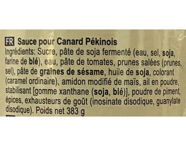 SAUCE CANARD LAQUE