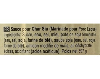 SAUCE CHAR SIU
