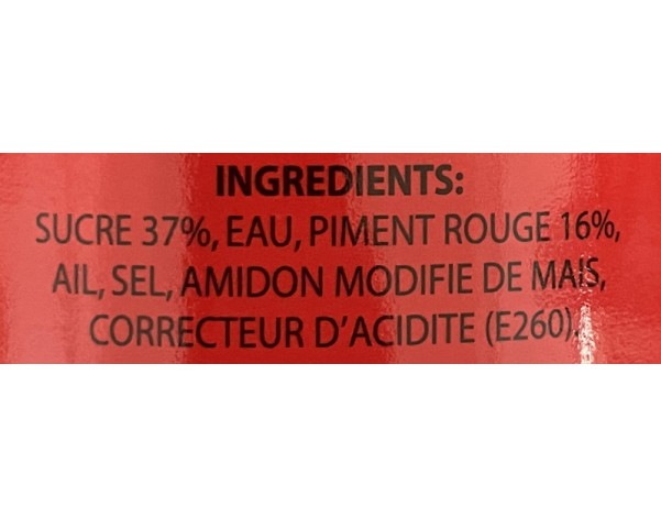 SAUCE DE PIMENT POUR POULET