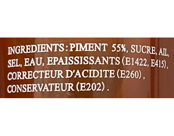 SAUCE DE PIMENT SRIRACHA