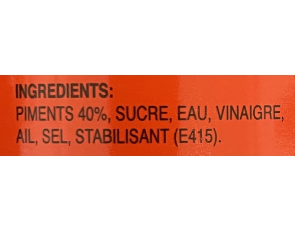 SAUCE DE PIMENT SRIRACHA FORTE