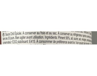 SAUCE DE PIMENT SRIRACHA