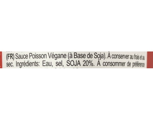 SAUCE DE POISSON VEGAN