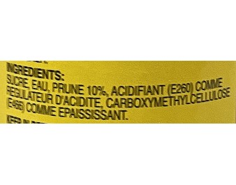 SAUCE DE PRUNE