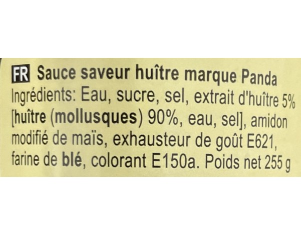 SAUCE HUITRE