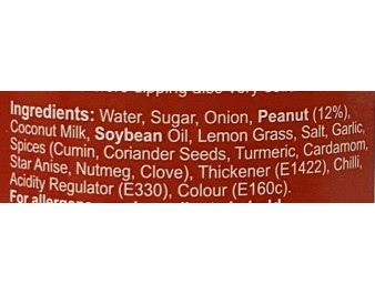 SAUCE SATE CACAHUETE