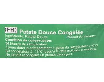 PATATE DOUCE ****