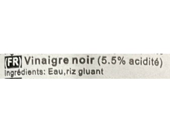 VINAIGRE DE RIZ NOIR