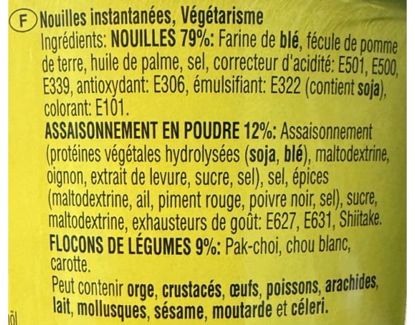 NOUILLE AROME LEGUMES