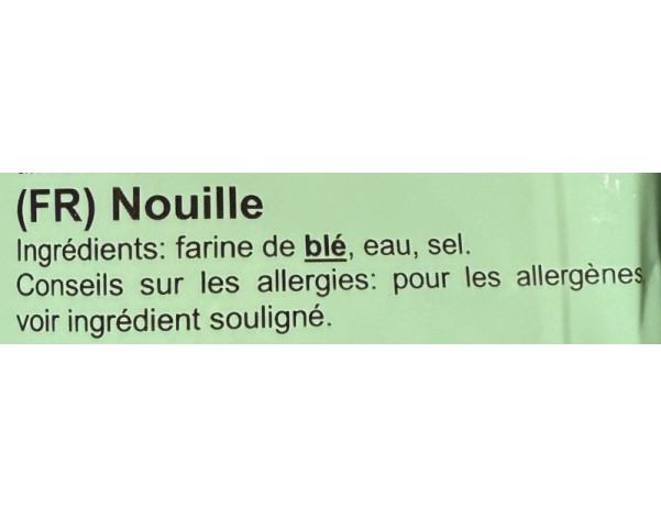 NOUILLE AU BLE