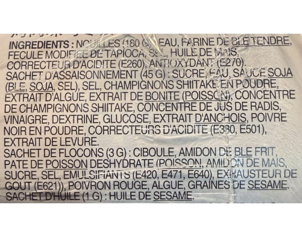 NOUILLE AU BLE UDON ARÔME BULGOGI