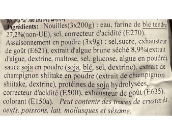 NOUILLE AU BLE UDON AVEC BOUILLON 3 P.