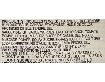 NOUILLE AU BLE YAKISOBA 3 P.