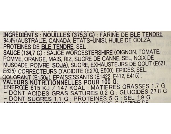 NOUILLE AU BLE YAKISOBA 3 P.