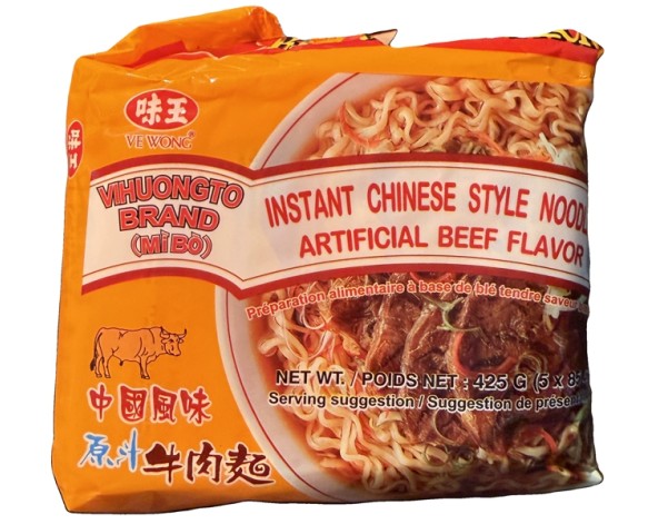 NOUILLES AU BOEUF X 5 P.