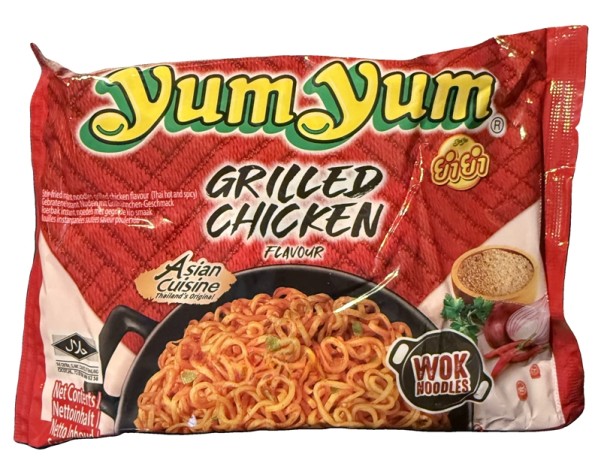 NOUILLES AU POULET GRILLE FORT ET EPICE