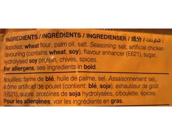NOUILLES AU POULET