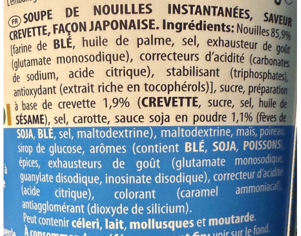 NOUILLES AUX CREVETTES