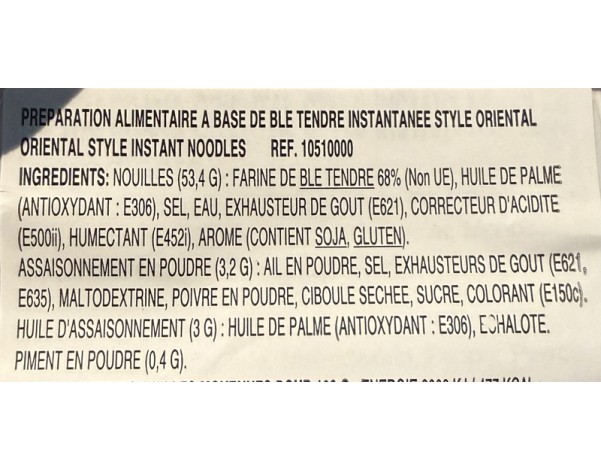 NOUILLES AUX CREVETTES