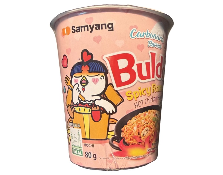 NOUILLES FRITE AU POULET CARBONARA