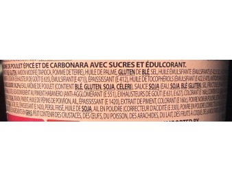 NOUILLES FRITE AU POULET CARBONARA