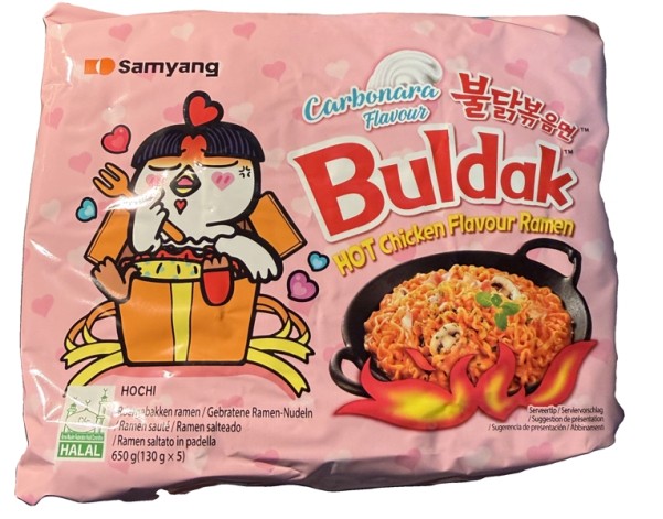 NOUILLES FRITE AU POULET CARBONARA X 5 P.