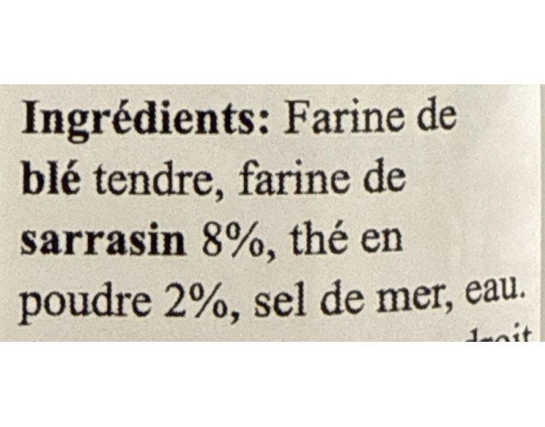 NOUILLE AU BLE SOBA ET AU THE VERT