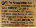 PATE DE MARINADE TANDOORI MOYEN