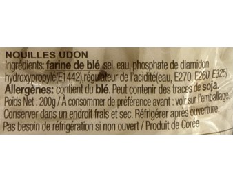 NOUILLE AU BLE UDON NATURE 4 P.