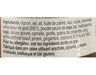 PATE INS. AROME BOEUF