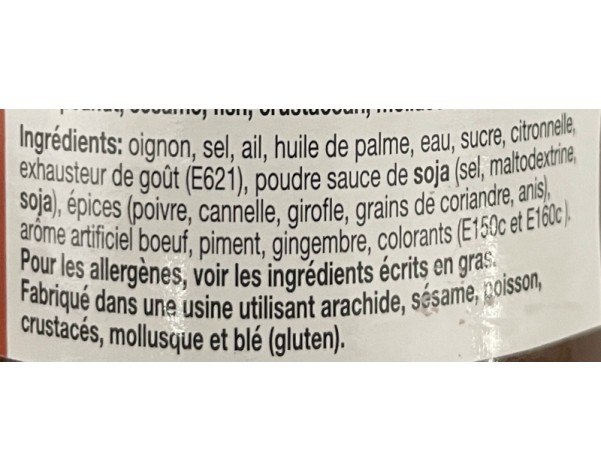 PATE INS. AROME BOEUF