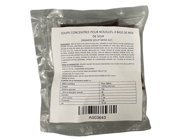 CONCENTRE DE SOUPE SAVEUR MISO