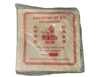 GALETTE DE RIZ 19 CM CARRE