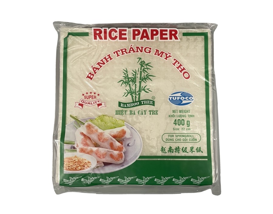 GALETTE DE RIZ 22 CM CARRE POUR ROULEAUX FROID