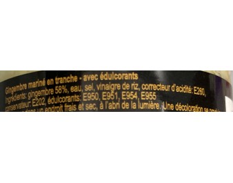 GINGEMBRE BLANC AU VINAIGRE