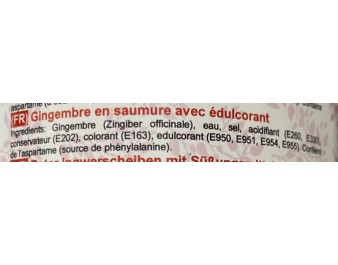 GINGEMBRE ROSE AU VINAIGRE