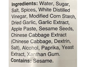 SAUCE POUR CHOUX CHINOIS PIMENTE KIMCHI